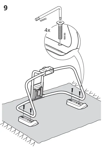 IKEA ALEFJALL Office Chair Instruction FIG 8