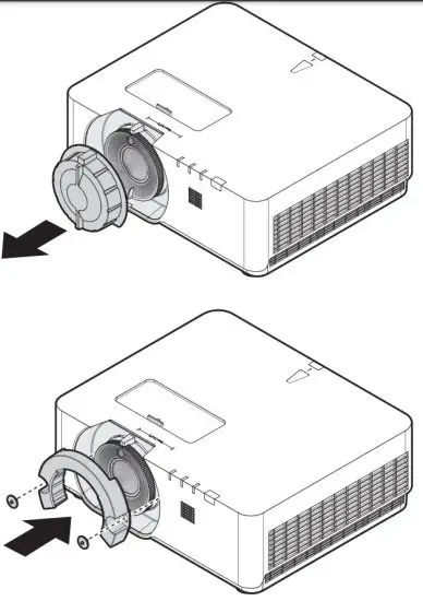 BenQ LU960ST Digital Projector - lens