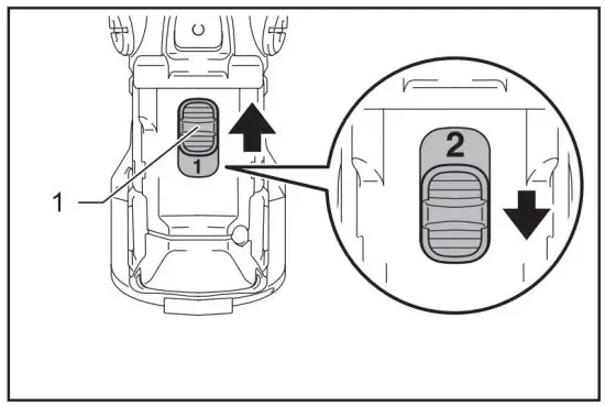 makita VP01 Cordless Sander Polisher -change lever