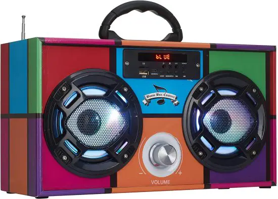 WIRELESS EXPRESS WE-MBB Mini Boombox with LED Speakers