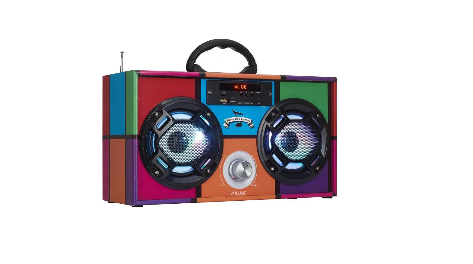 Wireless Express We-mbb Mini Boombox With Led Speakers Instruction Manual