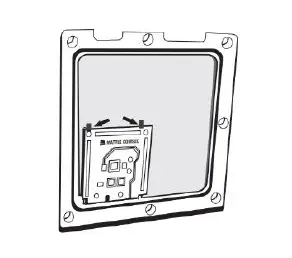 Press the free end of the module