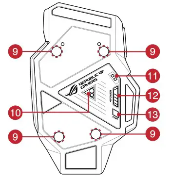 ASUS P707 ROG SPATHA X Wireless Gaming Mouse - Device features 2