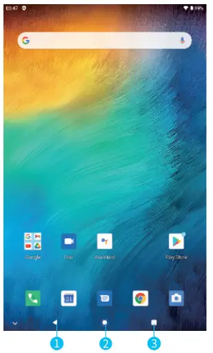 HAOVM MEDIAPAD P9 Android 10 9 Inch Tablet - Home screen