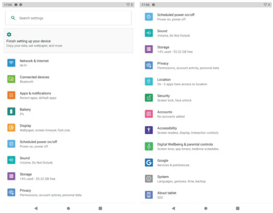 HAOVM MEDIAPAD P9 Android 10 9 Inch Tablet - More settings