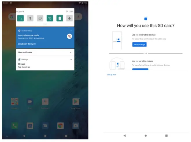 HAOVM MEDIAPAD P9 Android 10 9 Inch Tablet - SD card