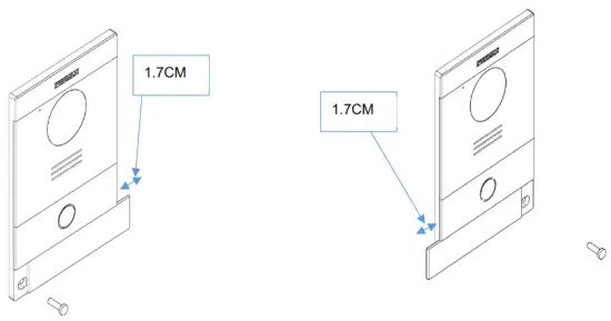 FERMAX MILO 1W Panels 1 2 Mpx Colour HD Camera - FERMAX MILO 1W Panels 1.2 Mpx Colour HD Camera - Step Diagram1