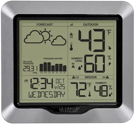 La Crosse 308-1417V2 Weather Station with Forecast and Atomic Time