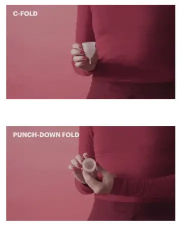 Insert a menstrual cup