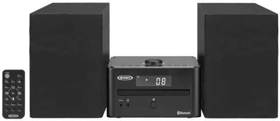 JENSEN JBS 210 Bluetooth CD Music System With Digital AM FM Stereo Receiver and Remote Control