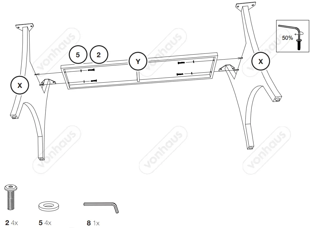 VonHaus 2500488 7 Seater Rattan Garden Dining Set - fig 12