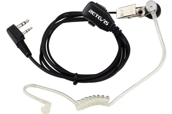 Retevis-Walkie-Talkies-Earpiece-with-Mic-2-Pin-Acoustic-Tube-Headset-fo- Baofeng-image