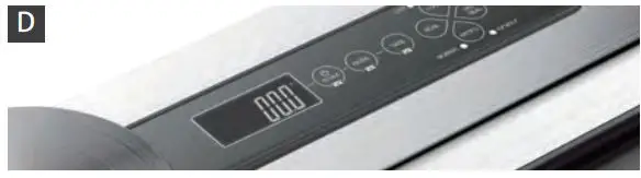 nutrichef Vacuum Sealer User Manual - Press the SCALE button to turn on the scale