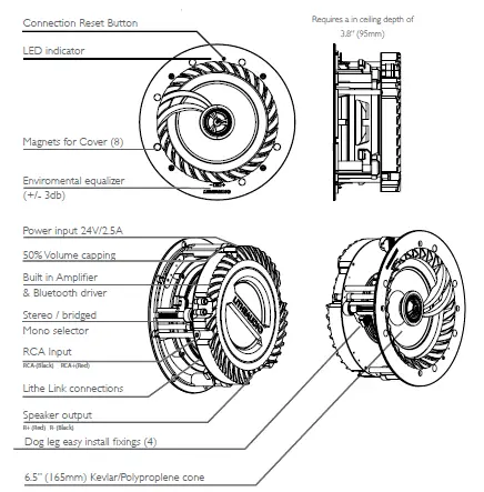 LITHEAUDIO-03200-6.5-Inch-Bluetooth-Ceiling-Speaker-FIG-3