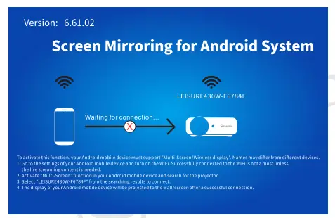 VANKYO LEISURE 430W Projector 6