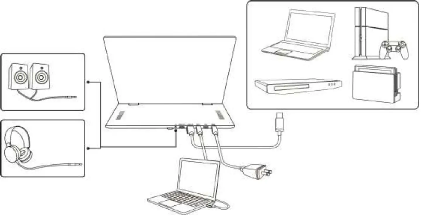 Gechic M505T 15 6 Inch 16 9 Portable Multi Touch LCD Monitor - Fig 1