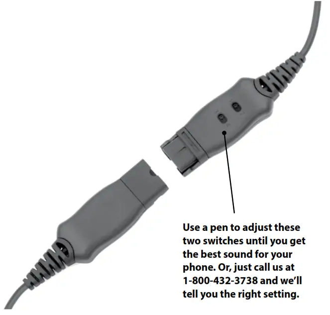 LEITNER LH245 Corded Office Phone Headset - Fig