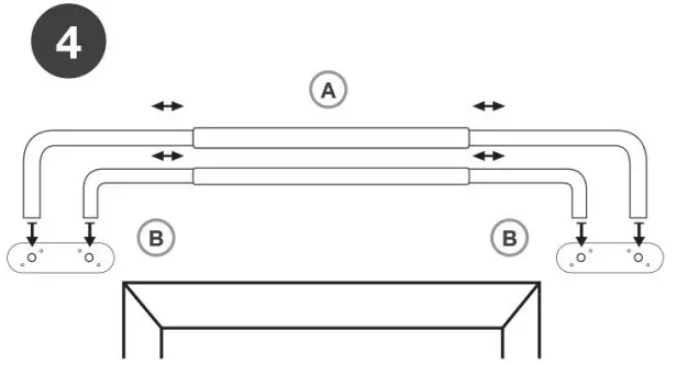 EXCLUSIVE HOME ER1028 05 Double Curtain Rod Kit in Gold - fig 3