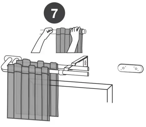 EXCLUSIVE HOME ER1028 05 Double Curtain Rod Kit in Gold - fig 6