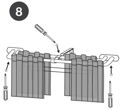 EXCLUSIVE HOME ER1028 05 Double Curtain Rod Kit in Gold - fig 7