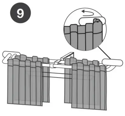 EXCLUSIVE HOME ER1028 05 Double Curtain Rod Kit in Gold - fig 8