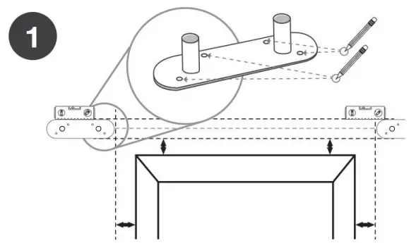 EXCLUSIVE HOME ER1028 05 Double Curtain Rod Kit in Gold - fig
