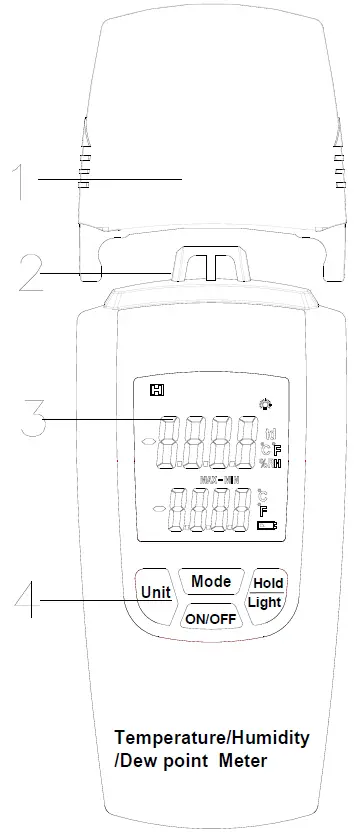 V-&-A-INSTRUMENT-VA8010-Temperature-Humidity-Dew-Point-Meter-FIG-1