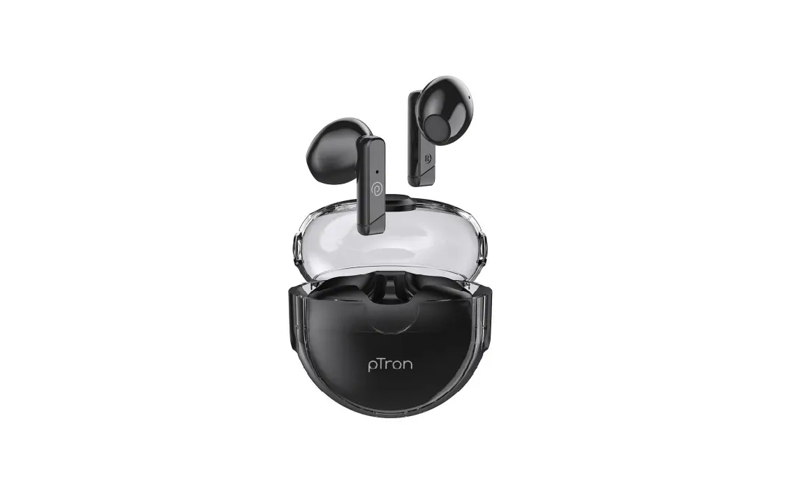 Ptron 140318215 Bassbuds Fute Tws Earbuds Instruction Manual