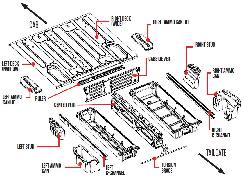 DECKED MN5 Nissan Navara 1503mm Bed Length-1