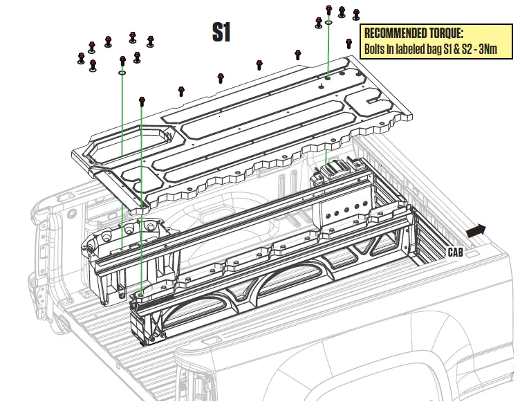 DECKED MN5 Nissan Navara 1503mm Bed Length-14