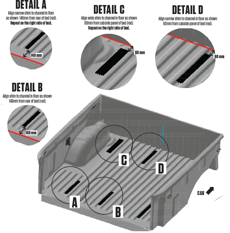 DECKED MN5 Nissan Navara 1503mm Bed Length-4
