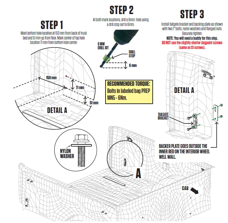 DECKED MN5 Nissan Navara 1503mm Bed Length-5