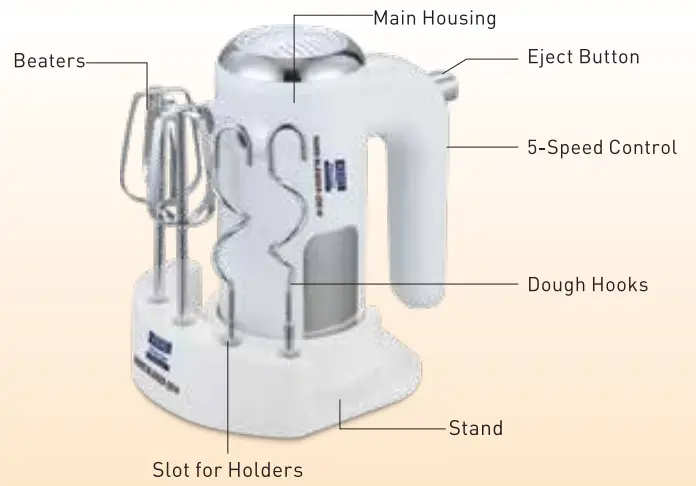 KENT 16113 200W Hand Blender - fig 1