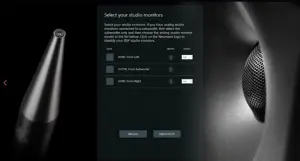 Selecting the loudspeakers from the network