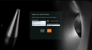 Select your audio interface-specific driver