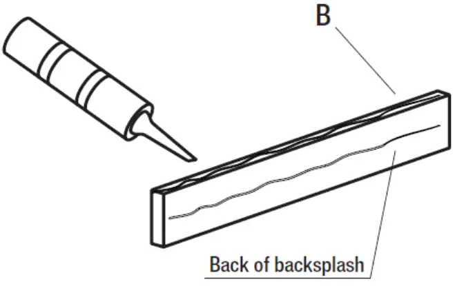 Backsplash sealant