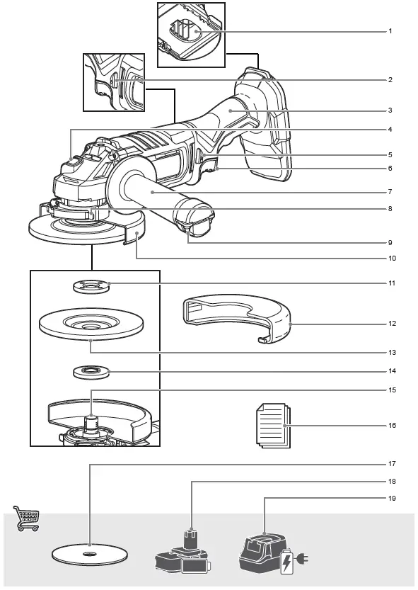 RYOBI-RAG18125-18V-ONE+-Cordless-125mm-Angle-Grinder-fig-1