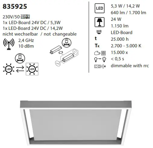 Paul Neuhaus 835925 Smart Home Light - overview