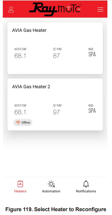 AVIA Gas Fired Pool and Spa Heater - fig 114