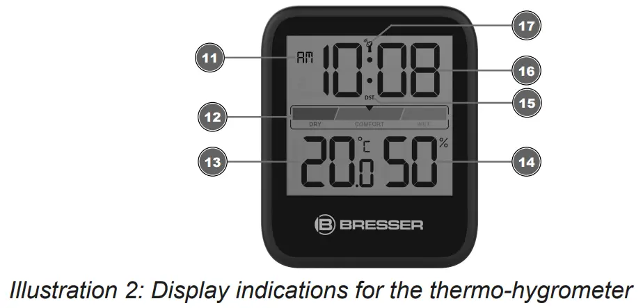 BRESSER 7000016000000 Climate Monitor-Parts 1