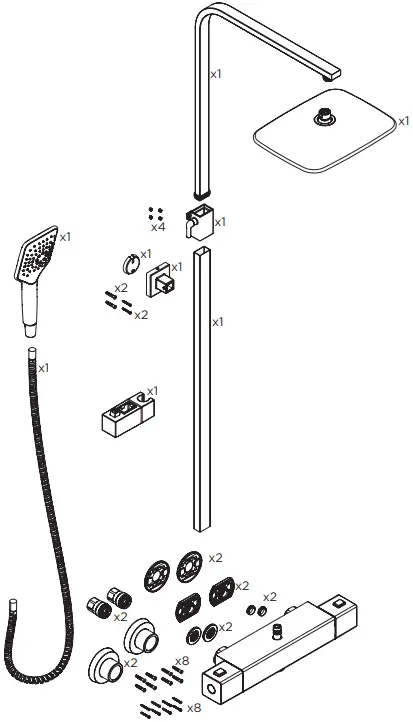 BRISTAN CRZ2 SHXDIVCTFF C Craze Exposed Valve B10