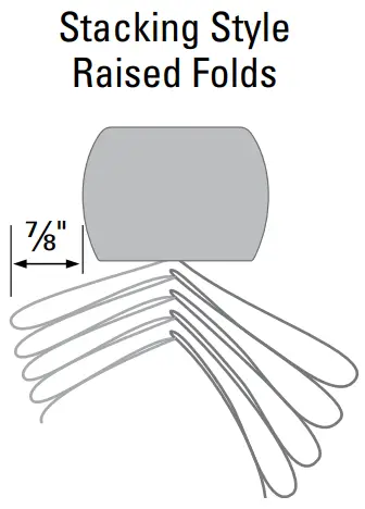 Hunter Douglas Vignette Modern Roman Shades Stacking Style - FIG 12