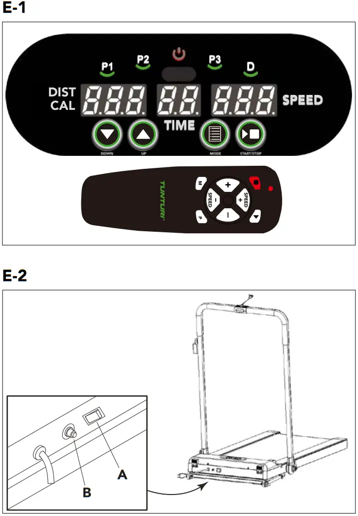 TUNTURI 19TCFT1000 T10 Cardio Fit Treadmill - Fig 4