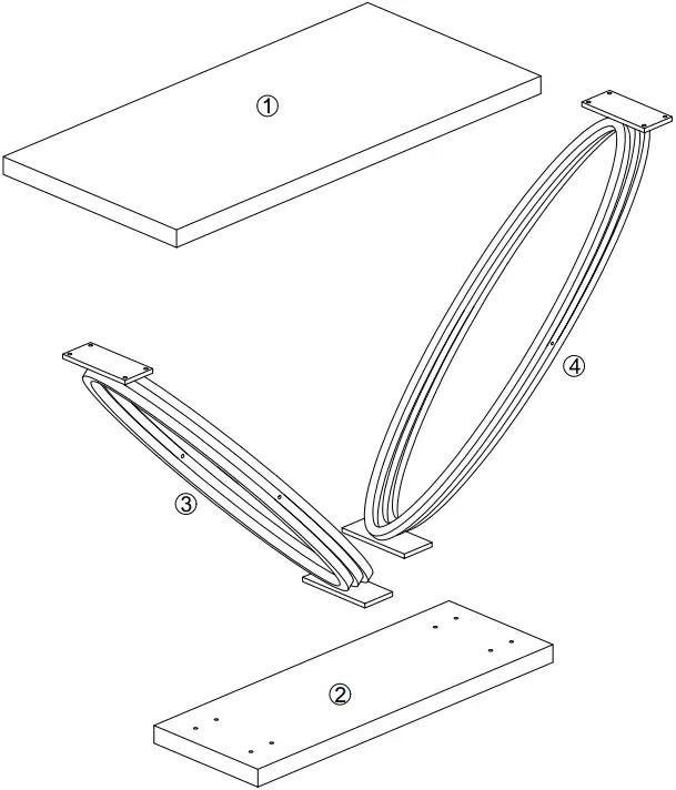 Tribesigns Rectangular Marble Long Console Table 02