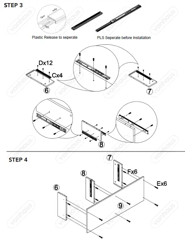 VonHaus-3000015-Rustic-TV-Unit-with 2-Drawers-fig-5