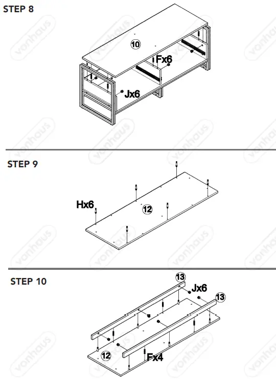 VonHaus-3000015-Rustic-TV-Unit-with 2-Drawers-fig-7