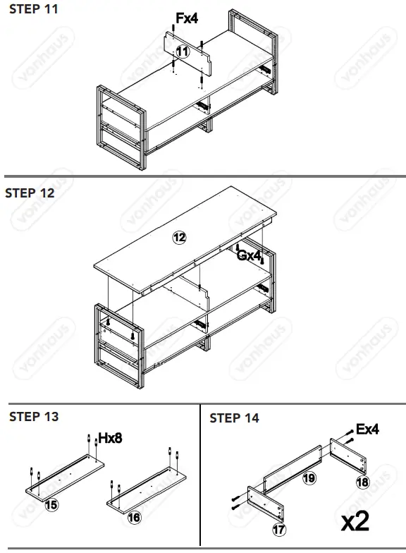 VonHaus-3000015-Rustic-TV-Unit-with 2-Drawers-fig-8