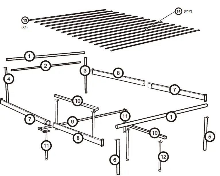 VonHaus-3000307-Silver-Metal-Double-Bed-fig-1