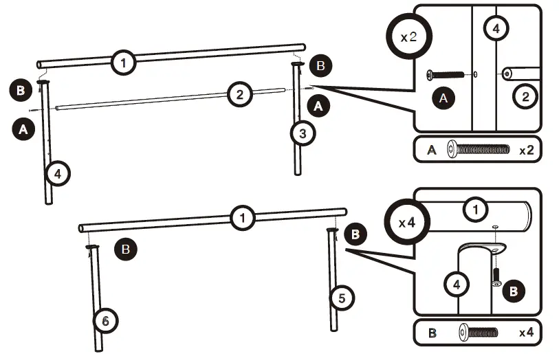 VonHaus-3000307-Silver-Metal-Double-Bed-fig-3