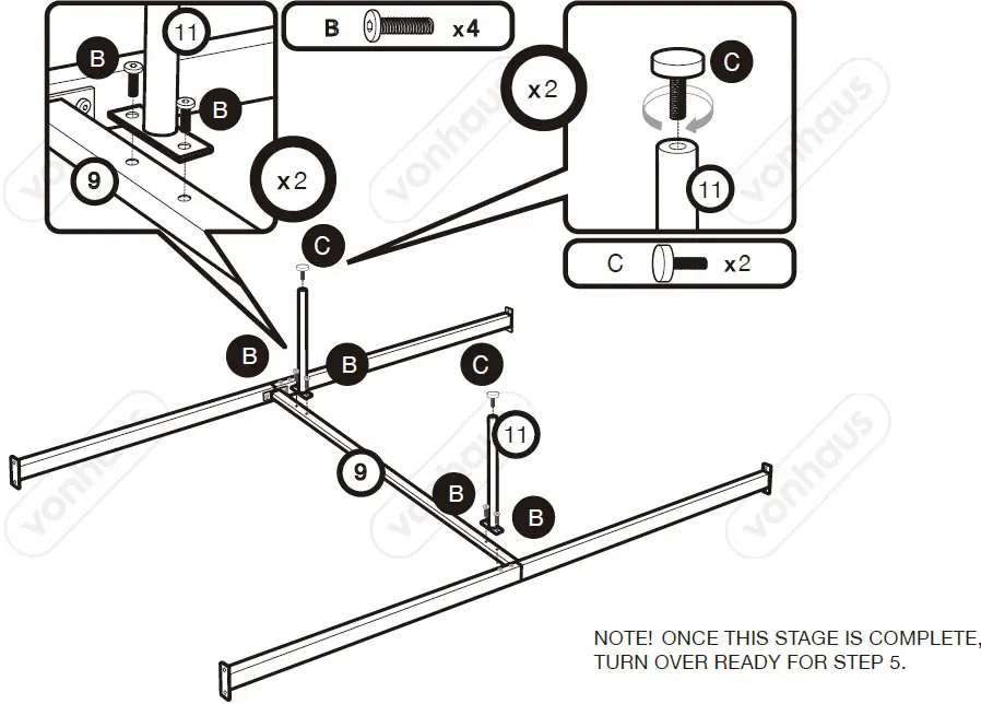 VonHaus-3000307-Silver-Metal-Double-Bed-fig-6